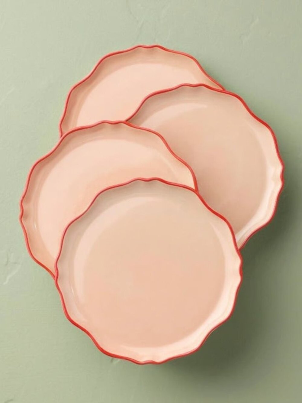 4pk 10.6" Irregular Edge Recycled Ceramic Dinner Plate - Hearth & Hand Magnolia